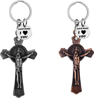 The Men Gift Jesus cross and Crucifix Design Keychains ShivkeyCom664-662 Key Chain