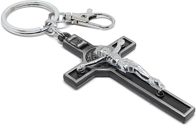 HiyaaV Jesus Christ Cross Keychain For Bike Car Office Men Women Girls Boy Friend Metal Key Chain