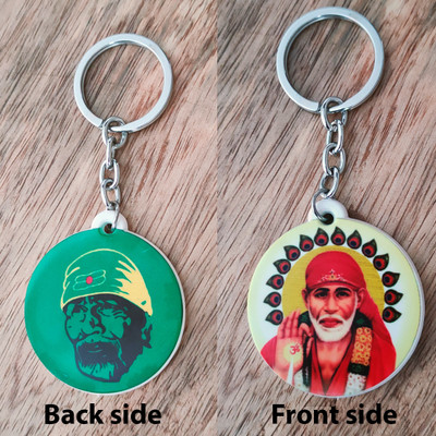 Shiv Jagdamba Religious Lord Sai Baba Bike Car Office Birthday Gift To Friend ShivkeyP17 Key Chain