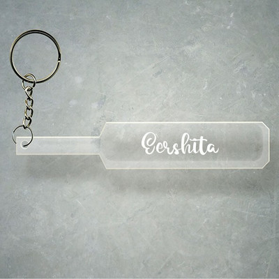 SY Gifts Cricket Bat Logo Design With Eershita Name Key Chain