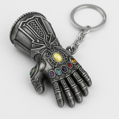 WROPZO Anti-Lost Car Keychains with Phone Number Tag Metal Keychain Double Pendant Key Chain