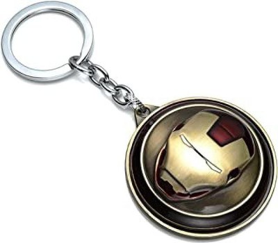 WHITE POPCORN Antique Character Ironman Rotating Keychain Key Chain