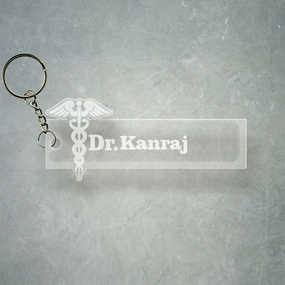 SY Gifts Doctor Logo Desigh With Kanraj Name Key Chain