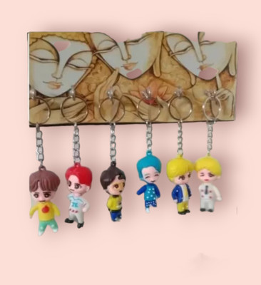 SHIVRAJ Pack of 7 pcs bts band 3d character key chain Key Chain