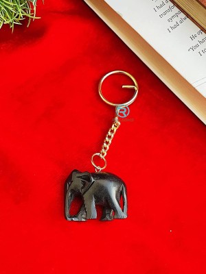 RDK SON'S Beautiful and Lightweight Ebony Wood Keychain (Elephant) For Motorbike and Car Key Chain