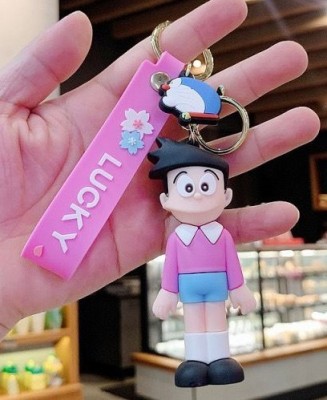 Mubco Cute Suneo 3D Keychain | with Strap Charm & Hook | Gift Kids Adults Key Chain