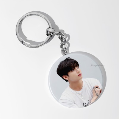 PurpleBees BTS jungkook black coat KEYCHAIN |BTS k-pop fan merch gift | Metal 58mm | Key Chain