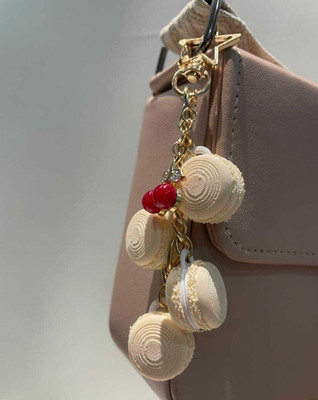 kuldevi best Luxury Pearl & Gold Chain Bag Charm for Women Key Chain