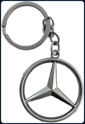 GIKH Mercedes Chrome Logo-Keychain Key Chain
