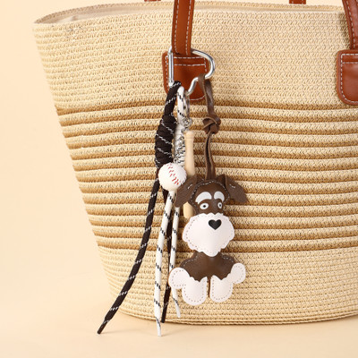 Salty Cute Leather Harajuku Puppy Bag Charm Key Chain