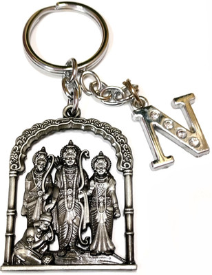 Meeko.com Jai shree Ram family AS_SO_RT_ED keyring with Letter N keyring 021a Key Chain