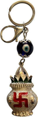 MOREL KALASH With Evil Eye Key Chain For Gifting SILVER (PACK OF 1) Key Chain
