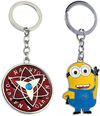 Meeko.com Spinning naruto and metal minion key chain Key Chain