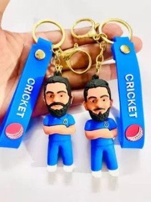 posxo Cricket Rohit Sharma & Virat Kolhi 3D combo set keychain (Pack of 2) Key Chain Key Chain