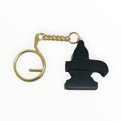 Shiva Lingam Keychain Karungali wood Shiva Key chain - natural original Key Chain