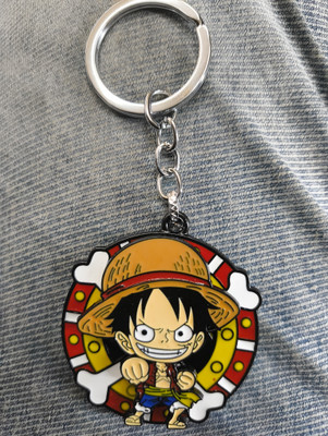 mik D. Luffy Rotating Ace Keychain One Piece Unleash the Power of the Pirate King Key Chain