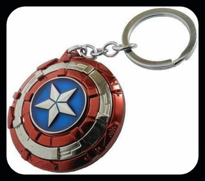 gtrp Trendy-Metal Avengers Superhero Captain America Shield Key Chain Key Chain