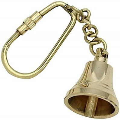 BRASS BLESSING Nautical BELL Keychain | SOLID BRASS | Car / Bike (24) Key Chain