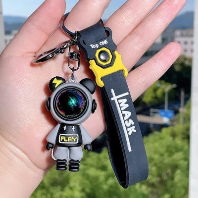 Vadhavan Space Astronaut Keychain Pilot Bear Strap Keyrings Creative Cool Cute Key Chain