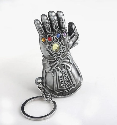 K C Silver THANOS HAND Metal Keychain | Premium Quality Metal Keychain Key Chain