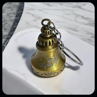 Meeko.com Premium Guardian Bell Metal For Blessings and Good Luck-KC Key Chain