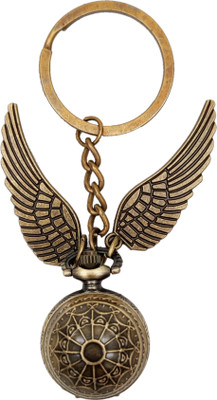 Tiny Tim Harry Potter Golden Snitch Ball Keychain Pocket Watch Key Chain