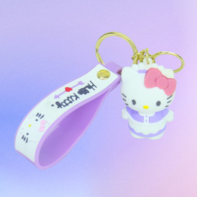 MIKADOECOM Kitty Cartoon Keychain | Cute Rubber Key Chain for Girls & Gifts Key Chain