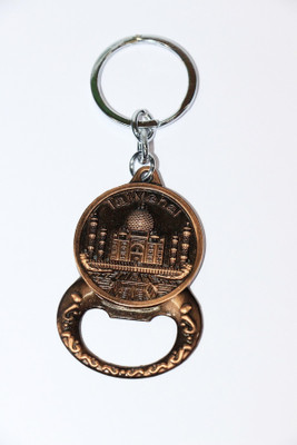 GhatiyaBazaar Taj Mahal Antique Bottle Opener (Copper) Keychain Key Chain