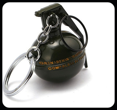 gtrp Top_Superhero Collection PlayerUnknown's Battlegrounds Level 3 grenade 3d logo Key Chain