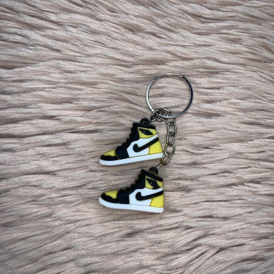 Newview 3D Soccer Shoes Rubber Keychain, Key Chain