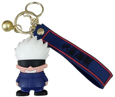 GKM Jujutsu Kaisen Anime 3D pvc keychain with strap & hook Key Chain