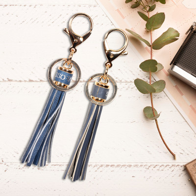 Sassora Genuine Leather Key Ring Gift Set - A403 (Pack Of 2) Key Chain