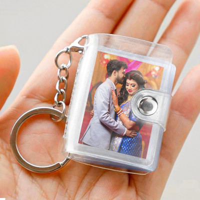 Snap Your Moments Mini Photo Album Key Chain