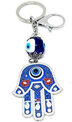 kenma Evil Eye Protection Hamsa Hand Blue White Keychain Key Chain