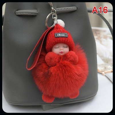gtrp Keychain-Soft Toys Sleeping Baby Doll Plush Nipple Doll Soft Toy S Key Chain