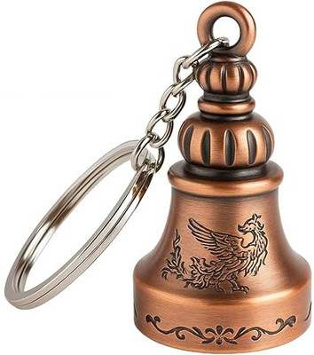 HELMUNT Guardian Bell KeyChain for Bike and Car | Tibetan Key Chain Good Luck Key Chain Key Chain