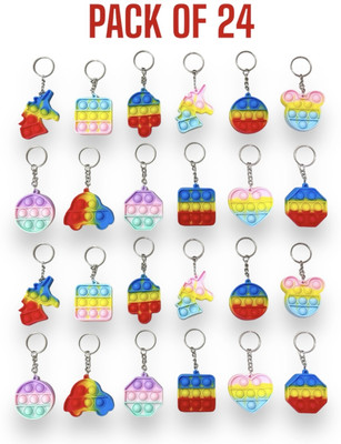 Keychain 24 PopItllRainbowBubblell Key Chain