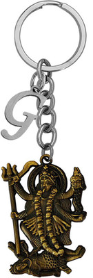 Shiv Jagdamba Hindu Deity Goddess Maha Kali Initial Letter Alphabet - G Shivkey2022484 Key Chain