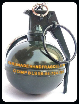 gtrp Keychain-Pubg Green Hand Grenade Metal Key Chain