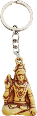 BLESSINGS Shankarji Wooden Effect Plastic Key Chain