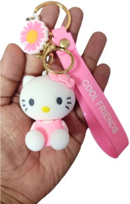 Kopal Cute Kitty 3D Keychain for women & Girls (Pack of 1) Key Chain