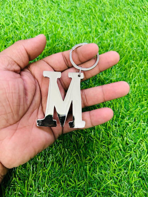 gtrp m Letter/Alphabet Big Size Premium Metallic -New1082 Key Chain