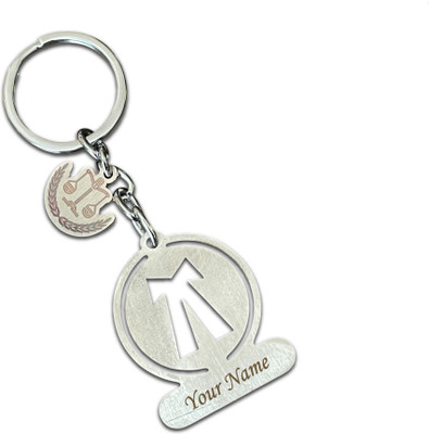 Savri Advocatel Keychain with Round Charm with Name engraved Key Chain