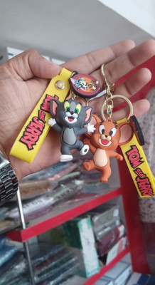 DP COLLECTION Jerry and Tom keychain for bag, Door, Scotty key- Ring [ pack 2 multicolor ] Key Chain