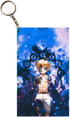 Hariyaali Enterprises LLP Seven Deadly Sins MELIODAS AND CURSE OF DRAGONS Anime Key Chain