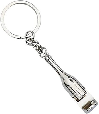 dk printing N-Designer Bottle Opener Keychain (Silver) Key Ring and Key Chain