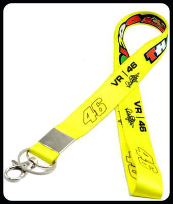 Meeko.com Premium Quality Yellow Fabric 46 VR Hook for Bike Lover-KC Key Chain