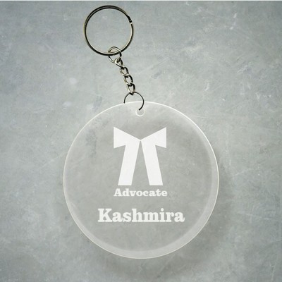 SY Gifts Advocate Logo Desigh With Kashmira Name Key Chain