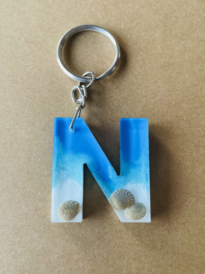 crafcan Resin Keychain | Ocean Theme Real Aliments preserved in resin | Key Chain