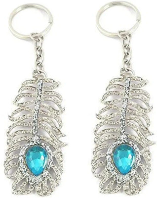 Jainsburys Combo of Peacock Feather Stone keychain & Best quality keychain Key Chain